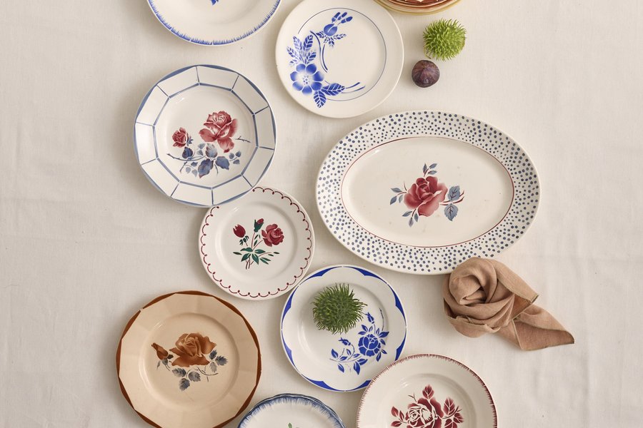 Collection de vaisselle Digoin vintage