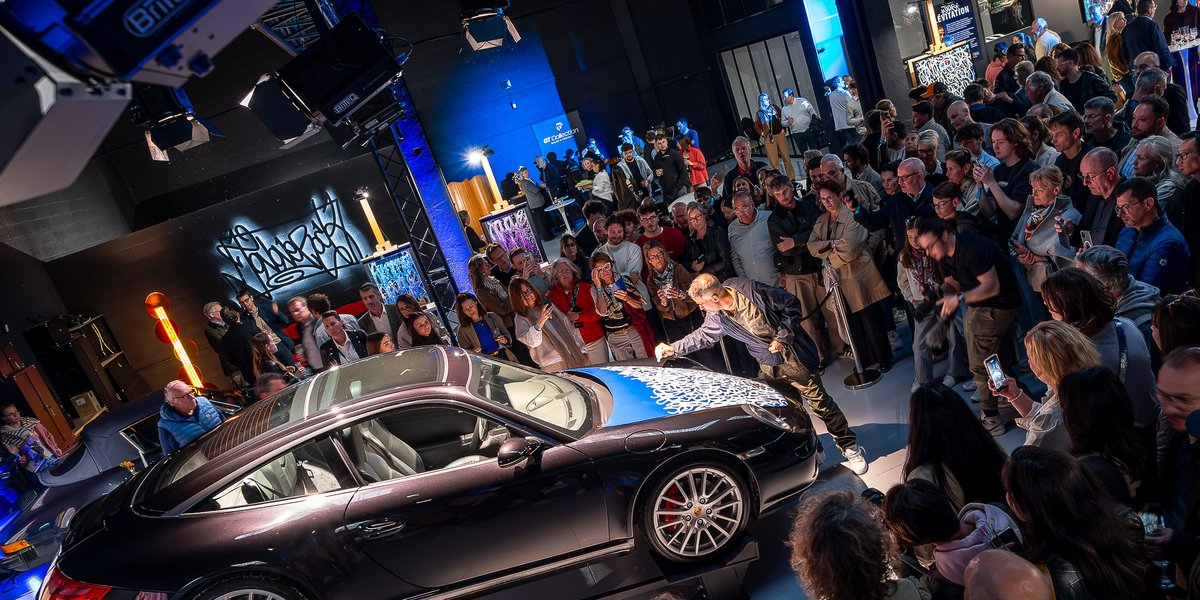 Vernissage Porsche, mise en scène évènementielle